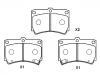 Plaquettes de frein Brake Pad Set:B4Y6-33-23A