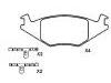 Plaquettes de frein Brake Pad Set:191 698 151 F