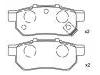 Bremsbelagsatz, Scheibenbremse Brake Pad Set:43022-SAA-E50