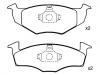 刹车片 Brake Pad Set:140 698 151 B