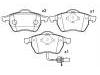 Bremsbelagsatz, Scheibenbremse Brake Pad Set:1 133 445