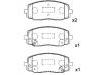 Plaquettes de frein Brake Pad Set:58101-07A10