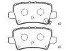 Plaquettes de frein Brake Pad Set:43022-SMG-E01