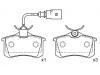 Plaquettes de frein Brake Pad Set:7M3 698 451