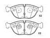 Bremsbelagsatz, Scheibenbremse Brake Pad Set:34 11 6 761 246