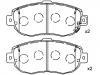 Plaquettes de frein Brake Pad Set:04465-53010